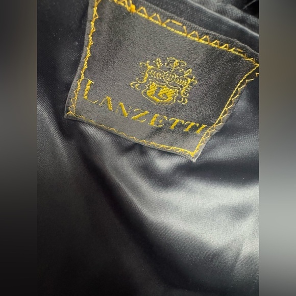 Lanzetti 100% CASHMERE Men's Single Breasted Full Length Overcoat Top Coat - Picture 5 of 8